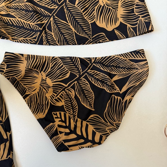 Lauren Ralph Lauren 3 Piece Swim Set Tankini Set Swim Cover Womens Size 8 - Picture 10 of 11